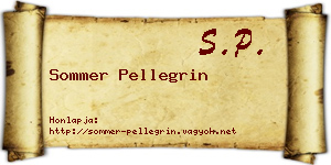 Sommer Pellegrin névjegykártya